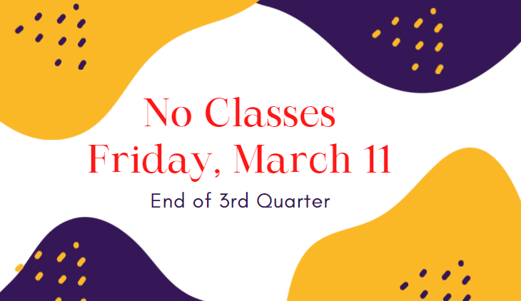 No School Friday March 11